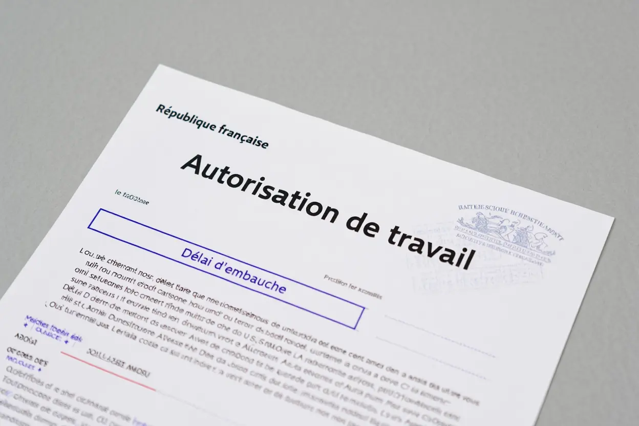 Calendrier des délais d'autorisation de travail