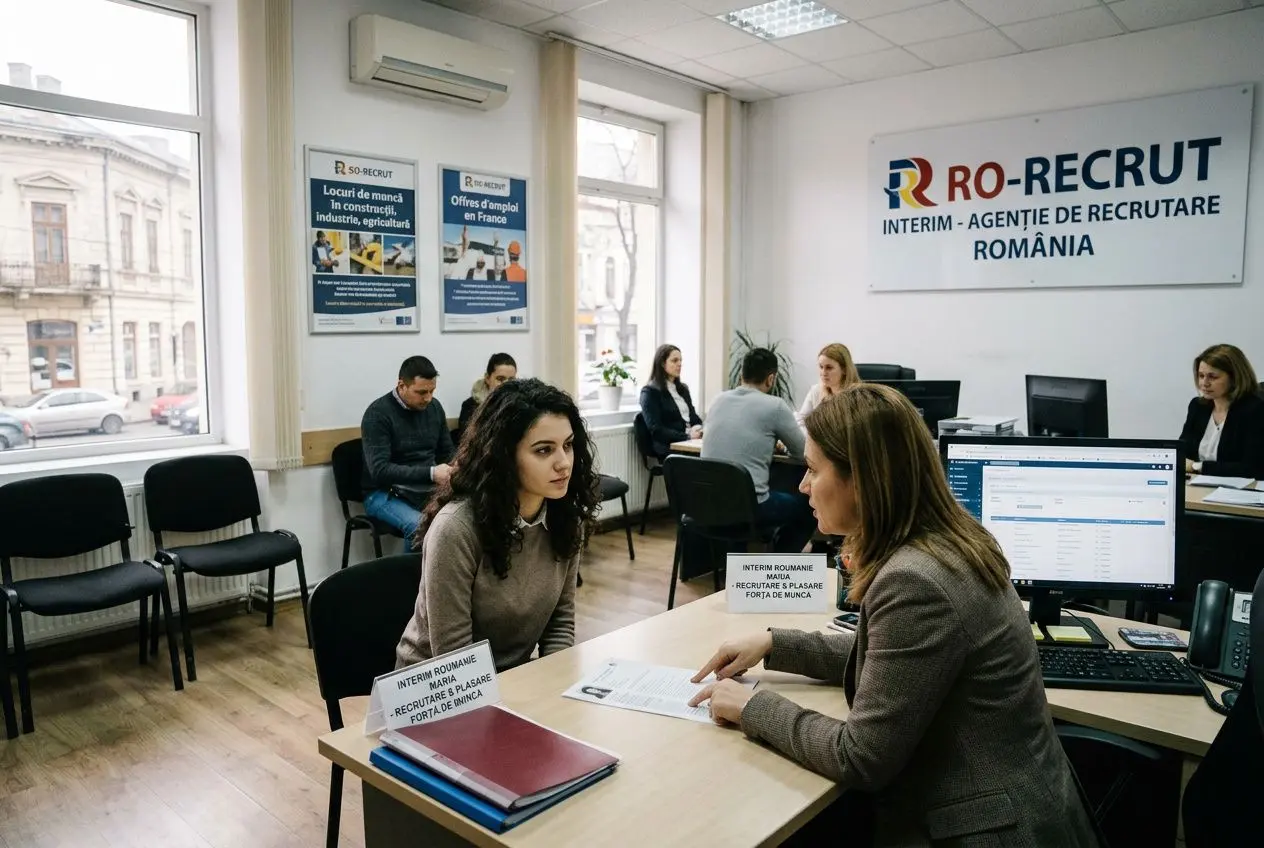 Équipe roumaine de travailleurs qualifiés en chantier construction